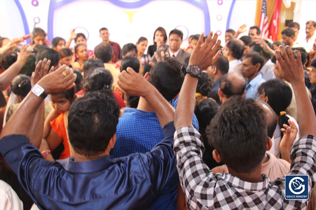 Hundreds gathered to the One Day Fasting prayer organized by Grace Ministry at it's Prayer Center at Balmatta, Mangalore here on October 12th, Friday 2018. 